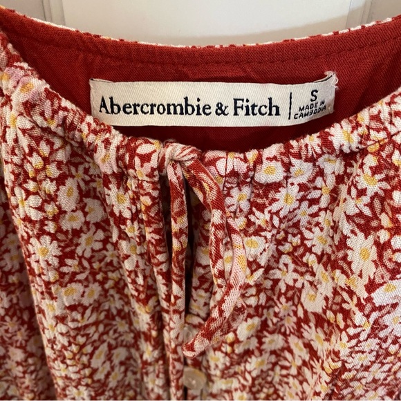 Abercrombie and Fitch - Easy Waist Tiered Midi Dress, small - Picture 4 of 7